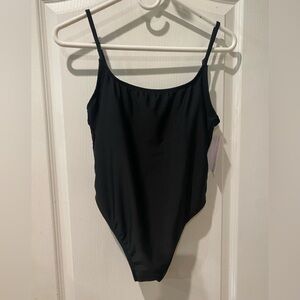 WILD FABLE Black One Piece Swimsuit NWT Ladies Size Medium 8/10